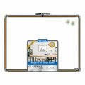Bazic Products Cork Framed Magnetic Dry Erase Board with Marker and 2 Magnets, 17in. x 23in. 6022